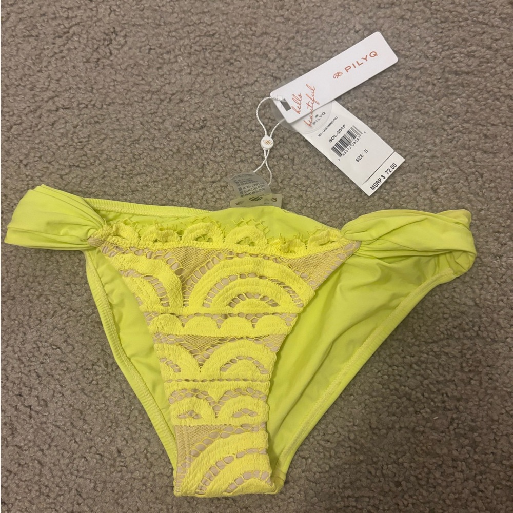 PilyQ Neon Yellow Bikini Bottom